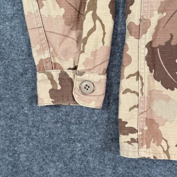 3Sixteen Mens Fatigue Overshirt Tan Mitchell Camo Floral Fall Hunting Sz Medium - Picture 4 of 10